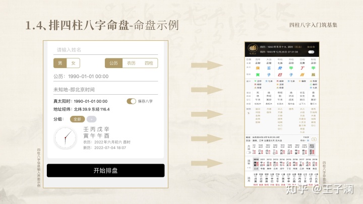 天机命理八字四柱排盘软件_四柱八字排盘基础知识_免费四柱在线八字排盘