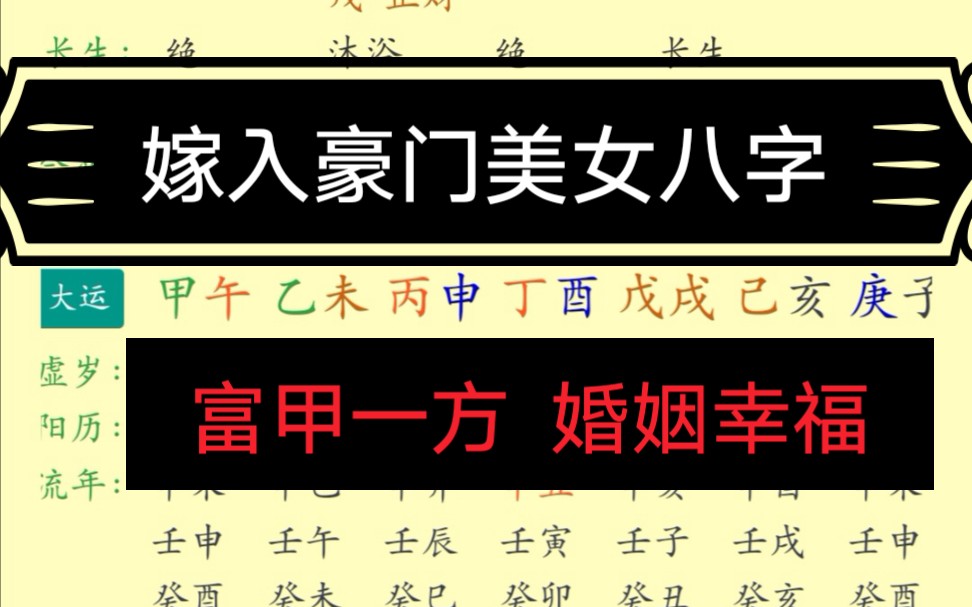 张馨予八字命理看婚姻_八字命理看婚姻晚婚_八字看出生家庭命理案例