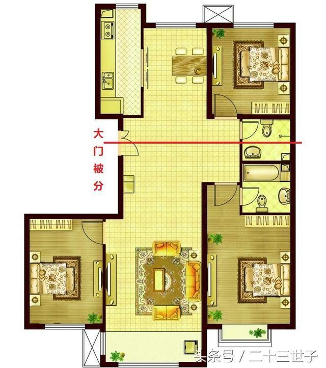 风水宅院布局图_三利宅院一期户型图_农村阳宅院风水图解