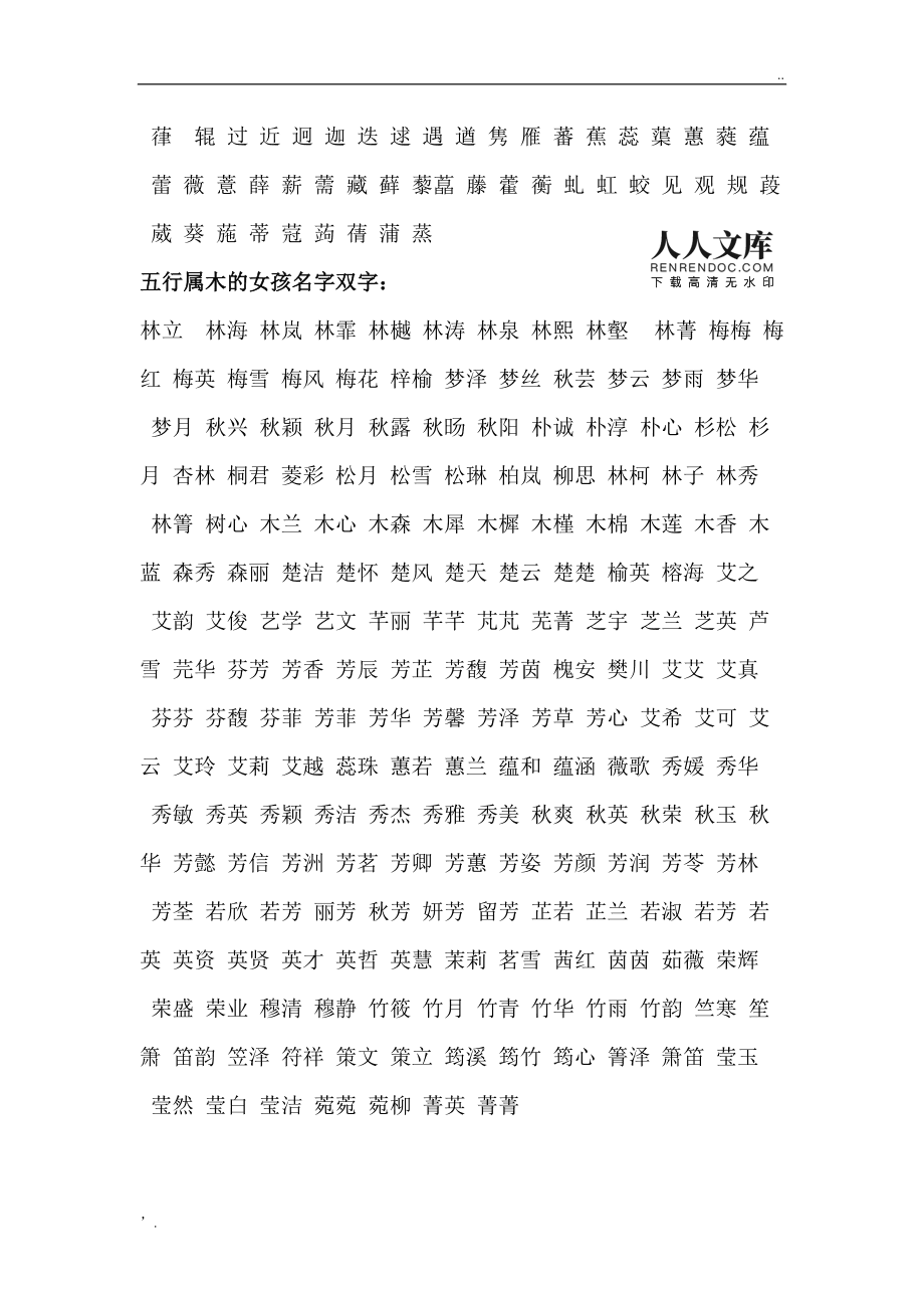 心字属什么五行属什么名字女孩名字大全_属龙名字大全女孩_属木水的女孩名字大全